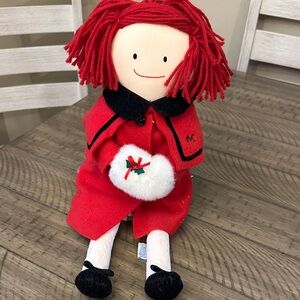 Charming Red-Haired Doll with Black Shoes